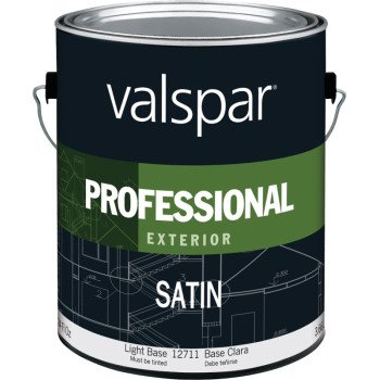 Valspar Professional 045.0012711.007 Exterior Paint, Satin, 1 gal