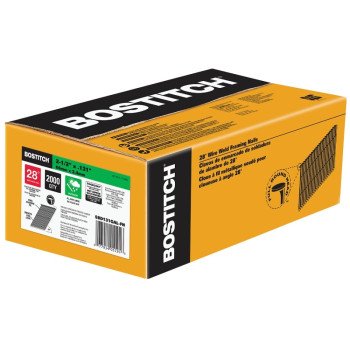 Bostitch S8D131GAL-FH Framing Nail, 2-1/2 in L, Steel, Hot-Dipped Galvanized, Full Round Head, Smooth Shank