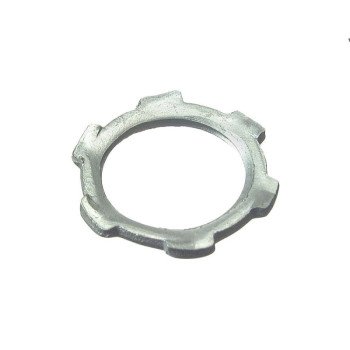 Halex 26190 Conduit Locknut, 1/2 in, Steel, Zinc