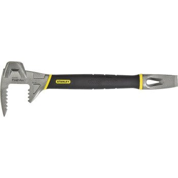 STANLEY 55-119 Utility Bar, 15 in L, Beveled Tip, 1 in Chisel Blade Width Tip, Steel, 1 in Dia, 5 in W