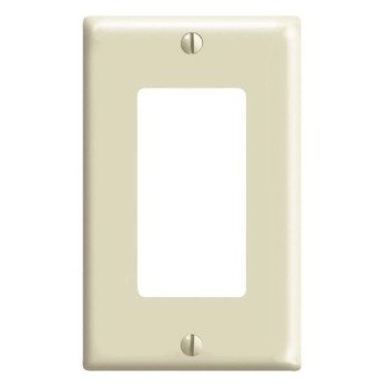 Leviton 80401-M25-IMP Wallplate Pack, 4-1/2 in L, 2-3/4 in W, 1-Gang, Plastic, Ivory