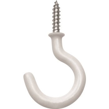 OOK 50357 Mug Hook, 1-1/4 in L, Vinyl-Coated