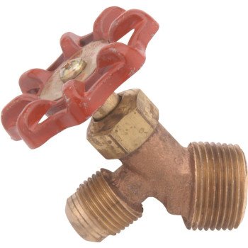 Anderson Metals 59540-0612 Oil Drum and Tank Valve, 3/4 x 3/8 in Connection, MIP x Flare, Brass Body