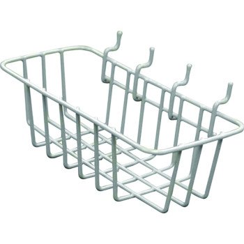 Crawford WB85 Wire Basket, 5 lb Working Load, Vinyl, Silver