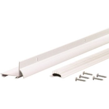 M-D 06395 Door Bottom with Drip Cap, White, 36 in L, 1-3/8 in W, 1-3/32 in H, Aluminum