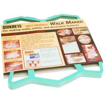 Quikrete Walk Maker Series 692132 Building Form, 2 ft L Block, 2 ft W Block, Plastic, 80 lb, Cobblestone Pattern