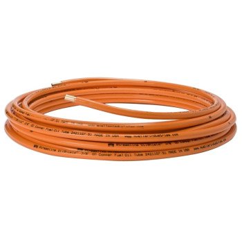 Streamline OilShield DG08100 Copper Tubing, 3/8 in, 100 ft L, Dehydrated, Coil