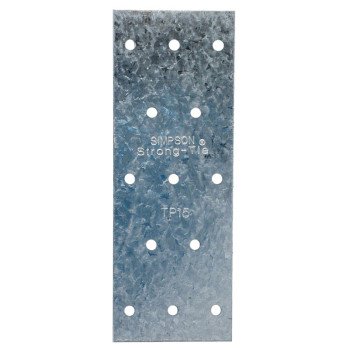 Simpson Strong-Tie TP TP15 Tie Plate, 5 in L, 1-13/16 in W, Steel, Galvanized, Fastening Method: Nail, Screw