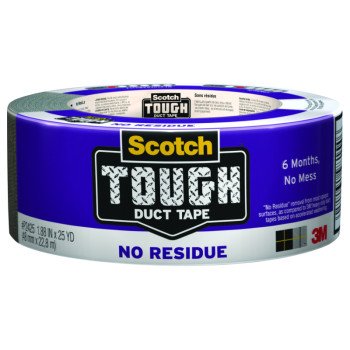 Scotch P2420 Duct Tape, 20 yd L, 1.88 in W, Cloth Backing, Gray