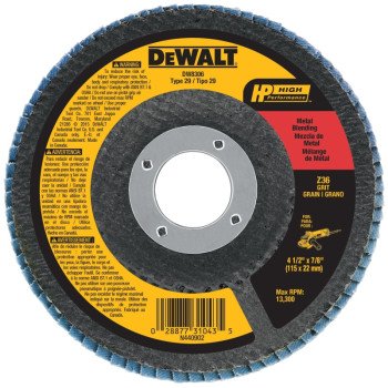 DW8306 WHEEL FLAP 4-1/2 36GRIT