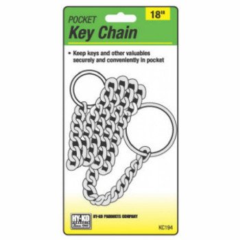 Hy-Ko KC194 Key Chain, Nickel