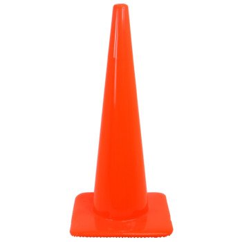 Safety Works 10073409 Safety Cone, 18 in H Cone, Bright Orange Cone