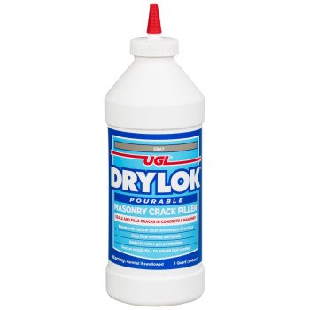 Drylok 30512 Pourable Crack Filler, Gray, Liquid, 1 qt