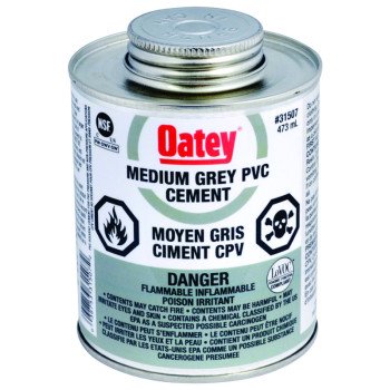 Oatey 31507 Cement, 473 mL, Liquid, Gray