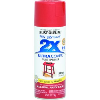 Rust-Oleum 249068 Spray Paint, Satin, Paprika, 12 oz, Can