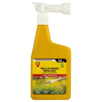 Victor M8002 Mole and Gopher Repellent Spray, Repels: Armadillos, Gophers, Moles, Voles