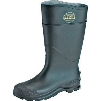 Servus 18821-7 Non-Insulated Knee Boots, 7, Black, PVC Upper, Insulated: No