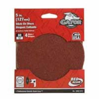 Gator 3002-012 Sanding Disc, 5 in Dia, 60 Grit, Coarse, Aluminum Oxide Abrasive