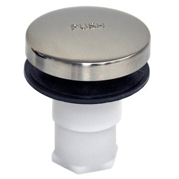 Danco 10755 Bathtub Drain Stopper, Plastic, Brushed Nickel