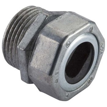 Halex 10420 Watertight Connector, Compression, Zinc