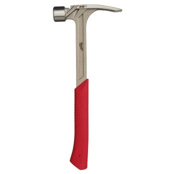 Milwaukee 48-22-9029 Framing Hammer, 28 oz Head, Anti-Ring Claw, Milled Face Head, Steel Head, 16.2 in OAL