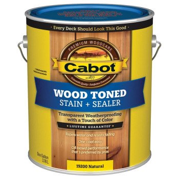 Cabot 140.0019200.007 Deck and Siding Stain, Natural, Liquid, 1 gal