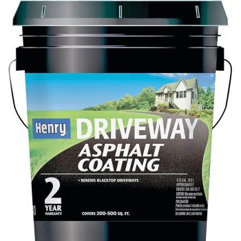 Henry HE130074 Asphalt Coating, Liquid, Black, 4.75 gal Pail