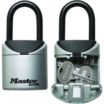 Master Lock 5406D Portable Lock Box, 13/32 in Dia Shackle, Metal Body, 2-3/4 in W Body