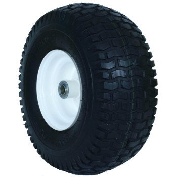 MARTIN Wheel 606DC-TR341I Garden Tractor Wheel, Pneumatic, Smooth, White