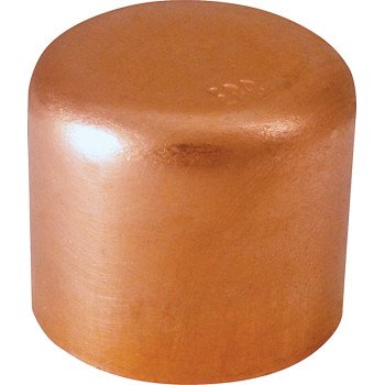 Elkhart Products 30622 Tube Cap, 1/4 in, Sweat, Wrot Copper