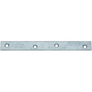 National Hardware N220-350 Mending Brace, 8 in L, 7/8 in W, Steel, Galvanized, Screw Mounting