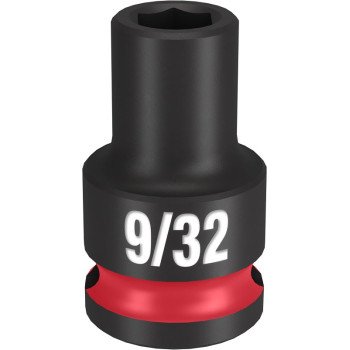 Milwaukee SHOCKWAVE Impact Duty Series 49-66-6101 Shallow Impact Socket, 9/32 in Socket, 3/8 in Drive, Square Drive