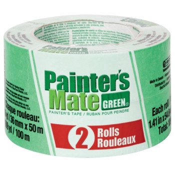 Painter's Mate 1042726 Painter's Tape, 55 yd L, 1.41 in W, Green