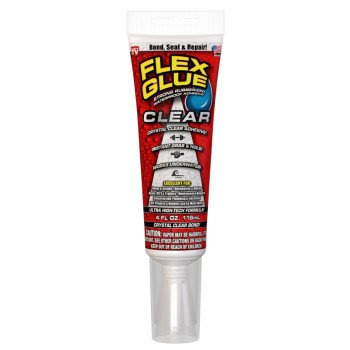 Flex Glue GFSWHTC04 Construction Adhesive, Clear, 4 oz, Tube