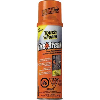 Touch 'n Foam 7565000128 Flame Resistant Sealant, Red, 1 hr Functional Cure, 16 oz