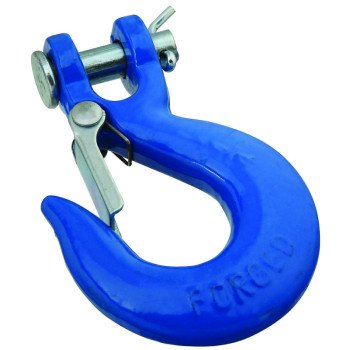 National Hardware 3243BC Series N265-470 Clevis Slip Hook with Latch, 2600 lb Working Load, Steel, Blue