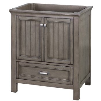 Craft + Main Brantley Series BAGV3022D Vanity, Wood, Distressed Gray, Free-Standing Installation, 2-Cabinet Door