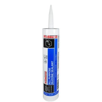 ProSource 68510CA All Purpose Silicone Sealant, Clear, 10.1 oz Cartridge