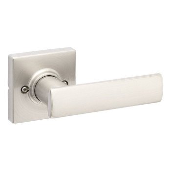 Weiser Elements Breton 9GLC120-098 Dummy Door Handle, Lever Handle, Contemporary Design, Satin Nickel, Residential