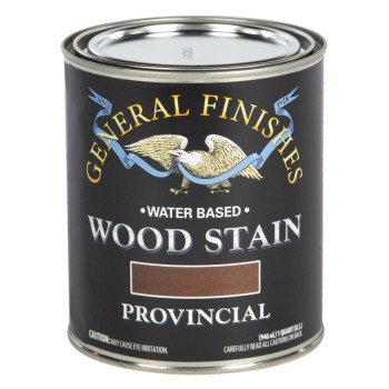 GENERAL FINISHES WVQT Wood Stain, Tint Base, Provincial, Liquid, 1 qt, Can