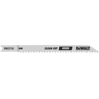 DEWALT DW3710-5 Jig Saw Blade, 1/4 in W, 10 TPI