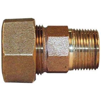 Legend T-4350NL Series 313-145NL Pipe Coupling, 1 in, Compression x MNPT, Bronze, 100 psi Pressure