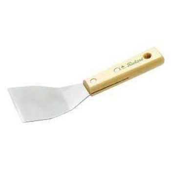 Richard S-3-B Bent Chisel Scraper, 3 in W Blade, Chisel Blade, HCS Blade, Hardwood Handle