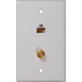 Voxx CTPH557 Series CTPH557R Wallplate, White