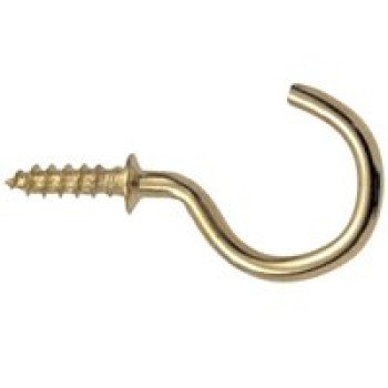 OOK 50356 Mug Hook, 1-1/4 in L, Brass