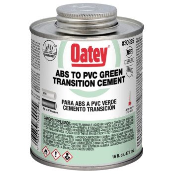 Oatey 30925 Solvent Cement, 16 oz Can, Liquid, Green