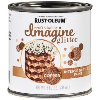 Rust-Oleum Imagine Craft & Hobby 349201 Intense Paint, Glitter Copper, 8 oz, Can