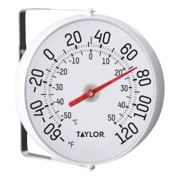 Taylor 5159 Thermometer, Analog, Celsius, Fahrenheit Temperature Sensor, -50 to 50 deg C, -60 to 120 deg F