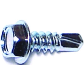 Midwest Fastener 10275 Screw, #8 Thread, 1/2 in L, Hex, Socket Drive, Self-Drilling Point, Steel, Zinc