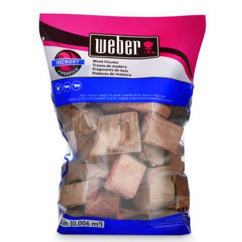 Weber 17148 Chunk, Hickory, Wood, 350 cu-in Bag